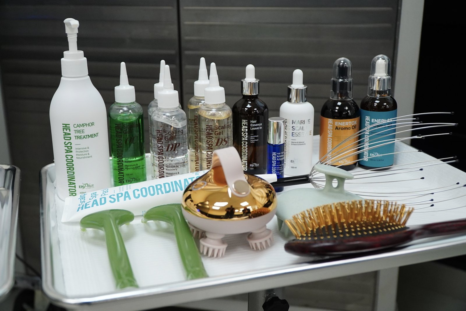 Productos y equipos especializados del Head Spa